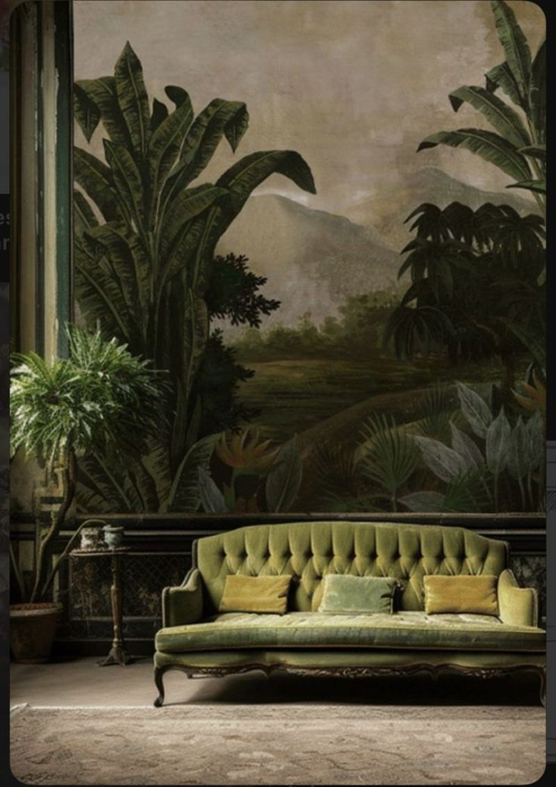 tropical mural