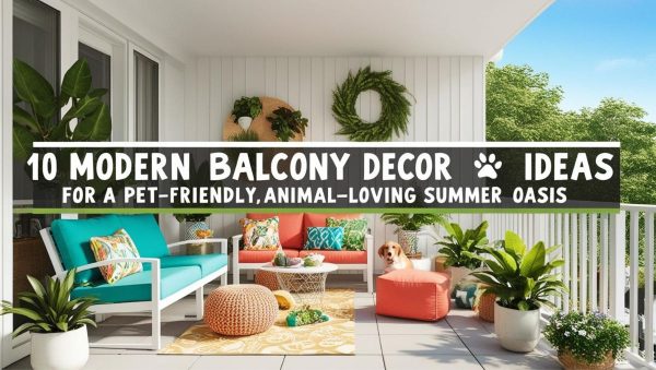 10 Modern Balcony Decor Ideas for a Pet-Friendly, Animal-Loving Summer Oasis