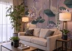 Elysian Pond, Lavender Serenity in Bloom Wallpaper Mural