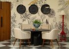 Etched Flora, Artful Nature Wallpaper Mural