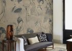 Hushed Beauty, Japanese Vintage Vignette Wallpaper Mural