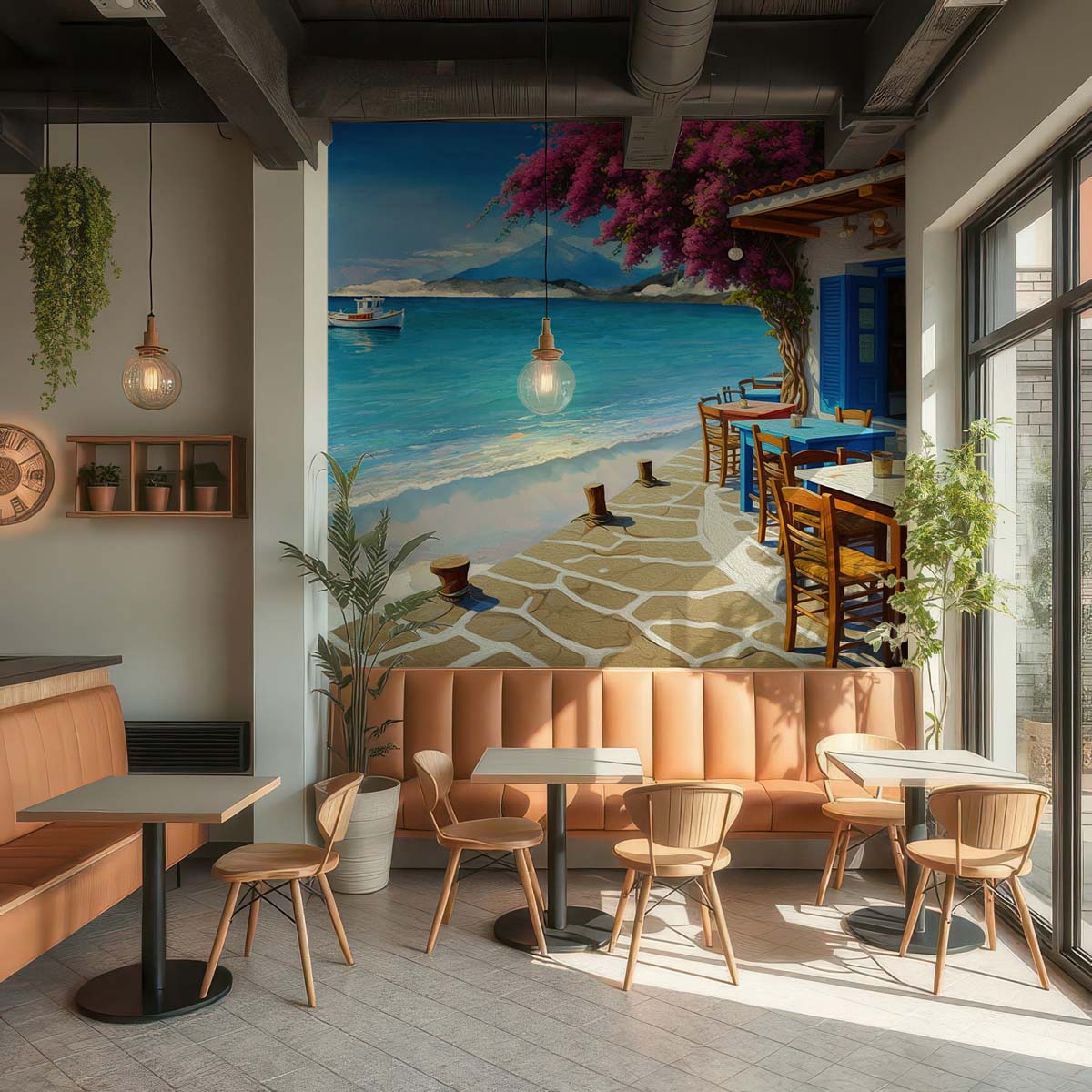 Island Retreat Oceanfront Bliss Wallpaper Mural