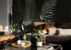 Midnight Canopy, Dark Jungle Wallpaper with Subtle Tropical Foliage