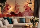 Serenity, Elegant Korean Dance Art Wallpaper Mural