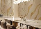 Silken Dune, Gold-Embellished Wallpaper Mural