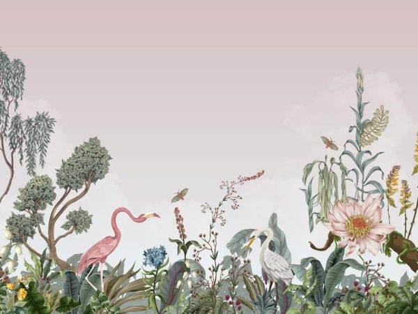 Tropique Muse, Pink Blush Wallpaper Mural