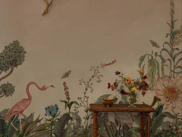 Tropique Muse, Pink Blush Wallpaper Mural