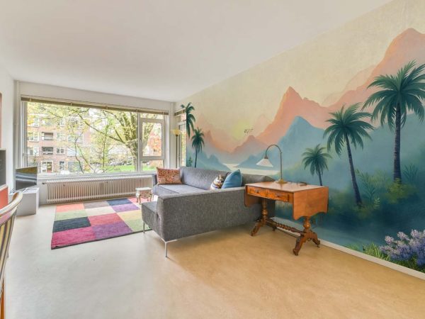 Lagoon, Serene Tropical Dawn Mural