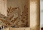 Sepiana, Rich Sepia Forest of Layered Exotic Leaves Wallpaper Mural