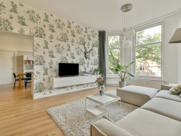 Toile, Sage Green French Countryside Mural